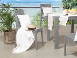 Chaise de jardin FOSSANO Gris - Gris lumineux - Lot de 2