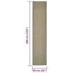 Sisalteppich 3032244-3 Taupe - 66 x 300 cm