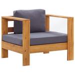 Chaise de jardin 3007925-1 Gris foncé - 80 x 60 x 65 cm