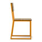 Lot de 2 chaises Oxford 40x40x86cm AM-EV Jaune - Bois massif - Bois/Imitation - 40 x 86 x 40 cm