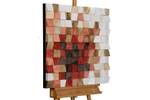 Holzbild Colours of Dawn Rot - Holz teilmassiv - 75 x 75 x 8 cm