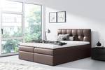 Boxspringbett RICKIE 200x200 BRAUN Braun