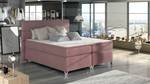 Boxspringbett ELEGANCE Rosé - Breite: 160 cm