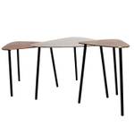 Tables basses Loft Triangle (lot de 3) Noir - Métal - 57 x 49 x 62 cm