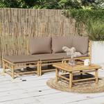 Salon de jardin 3028491-2 (lot de 3) Marron - Taupe