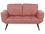 2-Sitzer Sofa BREKKE Schwarz - Pink