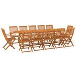 Garten-Essgruppe (13-teilig) 3011567-1 Braun - Massivholz - Holzart/Dekor - 90 x 75 x 280 cm