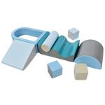 Spielbausteine aus Schaumstoff Mimi Ⅱ Blau - Kunststoff - Kunstleder - 43 x 30 x 60 cm