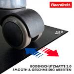 Bodenschutzmatte Kleopatra Schwarz - 120 x 100 cm