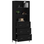 Highboard DE3411 Schwarz - Holzwerkstoff - 34 x 180 x 70 cm