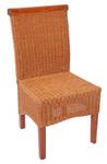 Esszimmerstuhl Var (2er-Set) Braun - Rattan - 46 x 96 x 42 cm