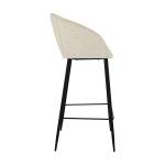 Tabouret de bar Marquise (Lot de 2) Blanc