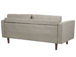 3-Sitzer Sofa NURMO Braun - Eiche Dunkel - Taupe