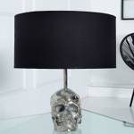 Tischlampe CRANIUM Schwarz - Silber - Metall - Textil - 40 x 44 x 40 cm