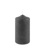 Stumpenkerze Candle Grau - 8 x 15 cm