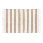 Tapis rectangle à franges Sagane Beige - Fibres naturelles - 120 x 170 x 170 cm