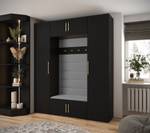 Garderobe Inova 3 Z13 Schwarz - Gold - Grau - Gold