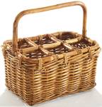 Flaschenhalter BRAIDBOTTLE6 Braun - Rattan - 25 x 21 x 37 cm