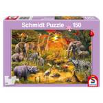 Puzzle Tiere in Afrika 150 Teile Papier - 20 x 4 x 28 cm