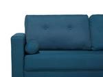 2-Sitzer Sofa KALMAR Blau - Eiche Hell