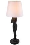 Lady White Tischlampe Black and