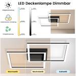 LED Deckenleuchte Friedhelm Schwarz - Metall - 54 x 8 x 54 cm