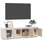 TV-Schrank D894 Weiß - Massivholz - 37 x 45 x 156 cm