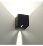 Wandleuchte - Cubic Schwarz - Metall - 10 x 10 x 10 cm