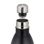 10x Thermo Trinkflasche Liter schwarz 1