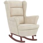 Schaukelsessel mit Hocker 3015093-2 Creme