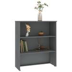 Highboard-Oberteil DE4032 Grau - Massivholz - 35 x 100 x 85 cm