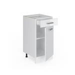 Meuble bas R-Line 40cm blanc brillant Blanc brillant