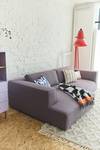 BIG CUBE STYLE Sofaecke Violett - Ecke davorstehend rechts - Longchair davorstehend links