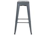 Tabouret de bar CABRILLO Gris - 44 x 76 x 44 cm