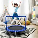 Mini Trampolin TW10006BL Blau - Kunststoff - 92 x 81 x 92 cm