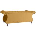 Ivette Sofa 2-Sitzer Gelb - Textil - Holz teilmassiv - 200 x 80 x 100 cm