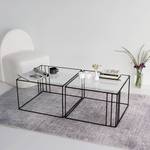 Table basse Doradus Noir - Verre - 55 x 36 x 55 cm