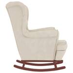 Schaukelsessel mit Hocker 3015093-2 Creme