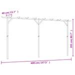 Gartenpergola M627395 Breite: 400 cm