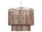 Lampe suspension KAVERI Marron - Bois massif - 60 x 146 x 60 cm