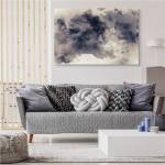 Leinwandbild Abstrakt Wolken Nebel 30 x 20 x 20 cm