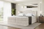 Boxspringbett VILA KING Beige - Breite: 160 cm