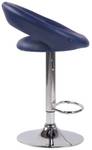 Tabouret de bar Olinda Bleu - Cuir synthétique - 53 x 80 x 47 cm