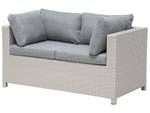 Set de jardin MILANO Gris - Polyrotin - 140 x 69 x 75 cm