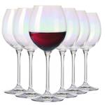 Rotweingläser Venezia Rainbow 6er-Set Glas - 9 x 22 x 9 cm