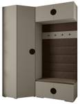 Garderobe Inova 4 Z21 Schwarz - Braun - Grau - Schwarz