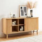 Buffet design Mati Marron - En partie en bois massif - 160 x 75 x 40 cm