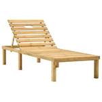 Sonnenliege mit Tisch 315395 Braun - Massivholz - Holzart/Dekor - 70 x 77 x 200 cm