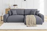 Hildegarde Ecksofa mit Bettfunktion Grau - Ecke davorstehend rechts