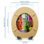 Premuim Abattant WC - Maisons colorées Beige - Vert - Orange - Mauve - Bois manufacturé - 38 x 5 x 44 cm